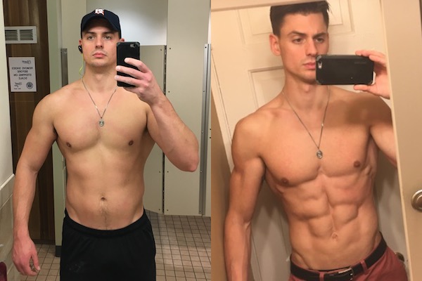cutting diet before and after men get ripped personal training sessions bodyweight workout plan