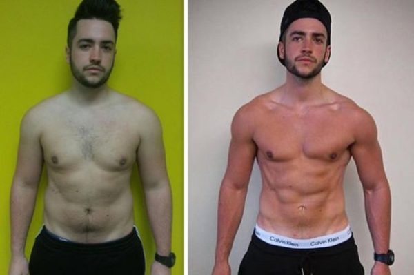josh before and after weight loss bodyweight workout plan